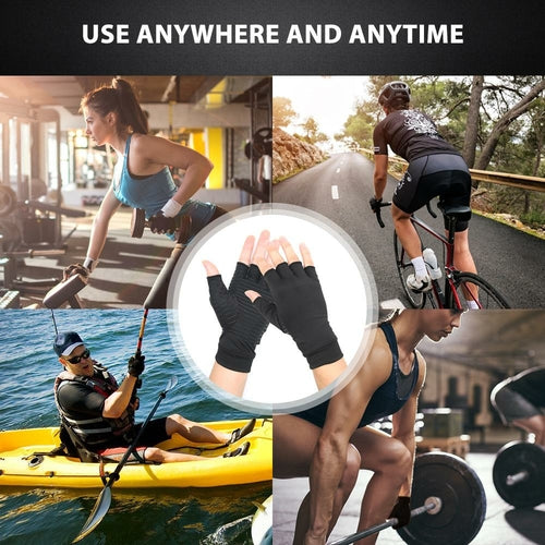 Guanti a Compressione per Artrite – Sollievo per Dolori Articolari, Mani e Dita | Unisex